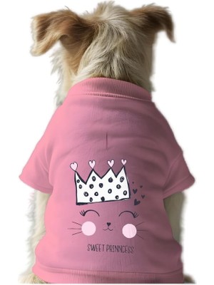 Şanal Mpz Pets Kedi ve Köpek Kıyafeti & Elbisesi Pembe Sweatshirt Sweet Prenses Xs
