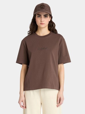 Timberland Lush Comfort Short-Sleeve Tee Kadin Kahverengi Tshirt TB0A424B2431