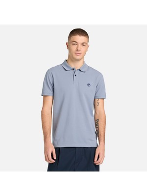 Timberland Millers River Short Sleeve Stretch Polo Erkek Mavi Tshirt TB0A6BX4B881