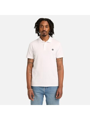 Timberland Millers River Short Sleeve Stretch Polo Erkek Beyaz Tshirt TB0A6BX41001