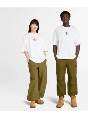 Timberland Short Sleeve Building Blocks Graphic Tee Erkek Beyaz Tshirt TB0A5NB21001