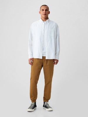 Gap Erkek Kahverengi GapFlex Slim Jogger Pantolon