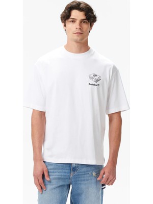 Timberland 'my Boots'' Short Sleeve Tee Erkek Beyaz Tshirt TB0A6KY31001