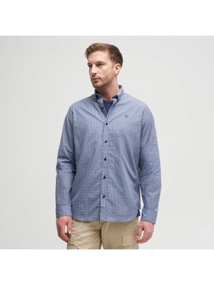 Timberland Micro Plaid Poplin Shirt Erkek Bej Tshirt TB0A6JG7A7P1