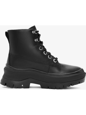 Timberland Roxie Lane Mid Lace Up Boot Kadin Siyah Bot TB0A295JW021