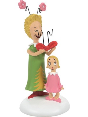 Şanal Department 56 Dr. Seuss The Grinch Village Aksesuarları Cindy Lou Who's Surprise Heykelcik, 8,5 Cm, Çok Renkli