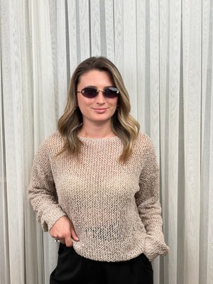 Alis Boutique Bürümcük Delikli Model Triko Bluz