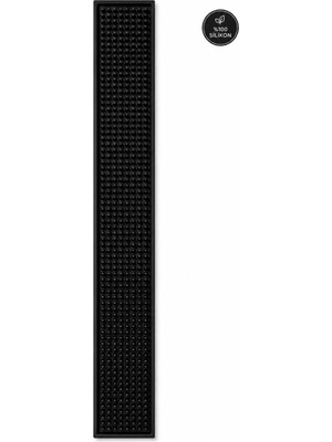 Şanal Siliconly Bar Mat 60X8 –%100 Silikon Kaymaz Bardak Pedi – Kafe/bar/mutfak