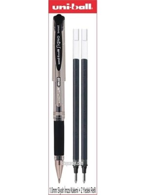 aklow akyoleticaret Signo Broad 1.0 mm Siyah Imza Kalemi + 2 Yedek UM-153