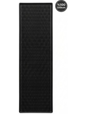Şanal Siliconly Bar Mat 60X15 –%100 Silikon Kaymaz Sıvı Tutucu – Bardak/kafe/bar