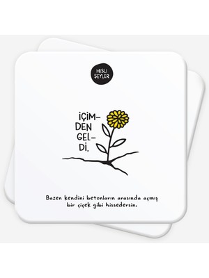 Şanal Içimden Geldi 2'li Bardak Altlığı Seti