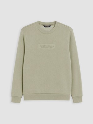 Lc Waikiki Yeni Sezon Yeşil Bisiklet Yaka Erkek Kalın Sweatshirt