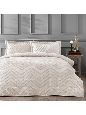 Şanal Linens Borneo Tek Kişilik Yatak Örtüsü Seti Taş