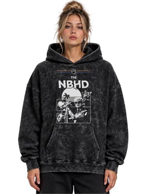 Sevbano The Neighbourhood Rock Metal Müzik Grubu Baskılı Unisex Oversize Yıkamalı Hoodie Sweatshirt