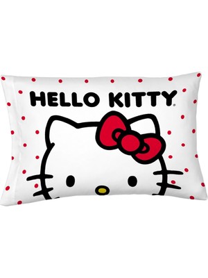 Şanal Hello Kitty Beauty Ipeksi Saten Standart Yastık Kılıfı Kılıfı 20X30 Saç ve Cilt Için, (Resmi Lisanslı Ürün) Franco