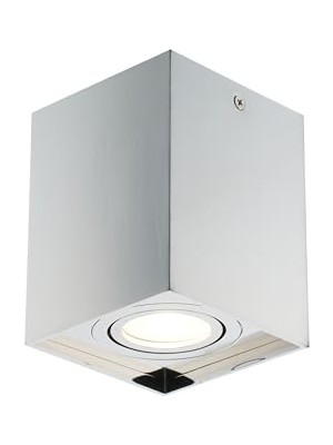 aklow akyoleticaret Krom Kare Tekli Plafonyer 1XGU10