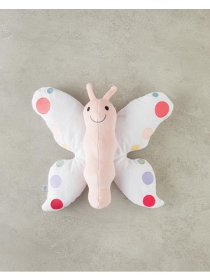 Şanal English Home Butterfly Bebe Dekoratif Kırlent 40 cm Beyaz