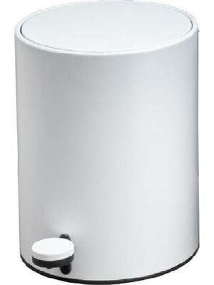 Şanal System Pedallı Beyaz Çöp Kovası 3 Lt Beyaz Renk 265X203X203 mm