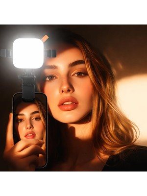 Şanal Coverzone Pocket Video Light LED Işık, 1200MAH Pil, 95+ Crı, 10W Güç, 2800-9000K, Type-C Şarj, Taşınabilir Video Işığı, Fotoğraf ve Video Çekim Işığı, Kompakt | N21