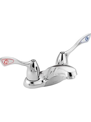 aklow akyoleticaret 8800F05 M-Bıtıon Iki Saplı Lavabo Bataryası, Parlak Krom, 0.5