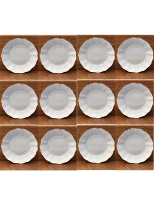 Şanal Porland Porselen Çay Tabak 12'li 869PSDF127912.12P
