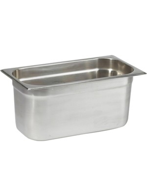 Şanal Paslanmaz Çelik Gastronom/gastronorm Küvet Gn 1/3-150 (32,5 x 17,6 x 15 Cm)