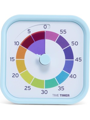 Şanal Time Timer Mod - Home Edition - Gökkuşağı Tekerleği - Çocuklar, Yeni Yürümeye Başlayan Çocuklar, Öğrenciler Için 5 Dakika Renk Segmentli Bireysel Boyutlu 60 Dakikalık Görsel Geri Sayım Sayacı (Çok