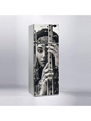 Şanal Buzdolabı Sticker Kaplama Dolap Kaplama Etiketi Çingene Kız