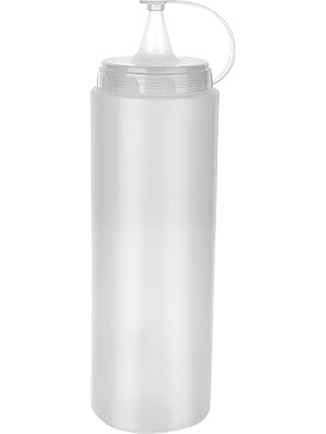 Şanal 5dm-Şeffaf Kapaklı Sızdırmaz Yağlık Sosluk Şişesi Plastik Yağdanlık 400 ml Desensiz