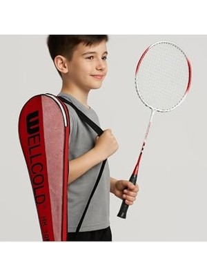 aklow akyoleticaret 2 Adet Profesyonel Badminton Raketi; Deluxe Çanta, HK107, Kırmızı