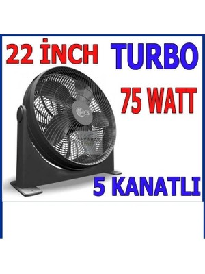 aklow akyoleticaret Yer ve Duvar Vantilatörü 22" Büyükboy 56 cm 3 Kademe Hız Ayarı