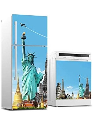 aklow akyoleticaret Buzdolabı ve Bulaşık Makinesi Beyaz Eşya Sticker Kaplama Newyork