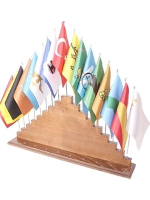 aklow akyoleticaret Bayrak Eski Türk Devletleri Bayrak Seti 17 Adet