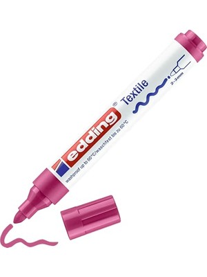 aklow akyoleticaret 4500 Tekstil Kalemi - Carmine Red - 1 Kalem - Yuvarlak Uç 2-3 mm