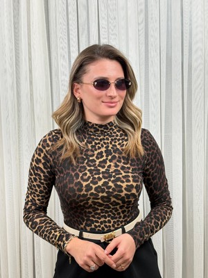 Alis Boutique Leopar  Bluz