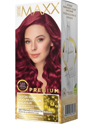 Şanal Maxx Deluxe Premıum Yarı Kit Set Saç Boyası 5.65 Nar Kızılı