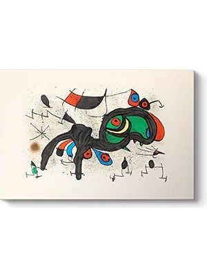 aklow akyoleticaret Joan Miro Le Belier Fleuri Kanvas Tablo, 100 x 70