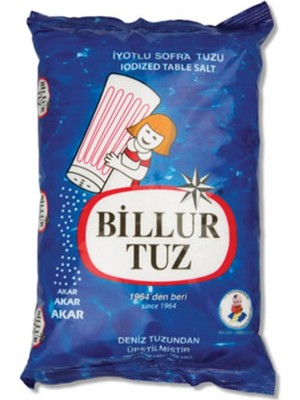 Şanal Billur-Tuz 750 gr Rafine Iyotlu x 10 Adet