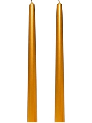 aklow akyoleticaret Gold Konik Şamdan Mum Seti, 2'li