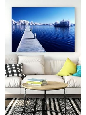 aklow akyoleticaret (PSTER17087) Kış Kar Manzara Kanvas Tablo 3 40 x 60