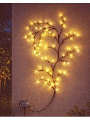 aklow akyoleticaret Güneş Enerjili Dekoratif Sihirli Ağaç Ledi 8 Animasyonlu Organizasyon ve Hobi Bahçesi Ledi, Günışığı 96 LED
