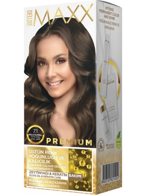 Şanal Maxx Deluxe Premıum Yarı Kit Set Saç Boyası 7.1 Küllü Kumral