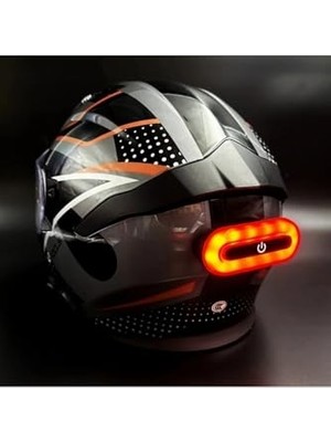 aklow akyoleticaret Kask Arkası Uyarı LED Işığı, Kask Ledi - Gece Kask Ledi