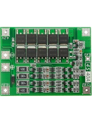 aklow akyoleticaret 4s 40A Bms 18650 Lityum Pil Şarj Koruma Devresi, 16.8V