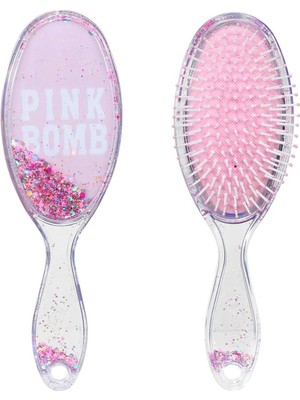 Şanal Miniso Sim Dolgulu Saç Fırçası (Oval) - Pembe