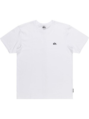 Şanal Quiksilver Erkek Basic Ss Tee Young Men T-Shirt (1'li Paket), Beyaz, L
