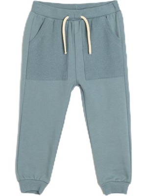 Şanal Koton Jogger Eşofman Altı Beli Bağlamalı Şardonlu Pamuklu