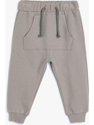 Şanal Basic Jogger Eşofman Altı Kanguru Cepli Beli Bağlamalı