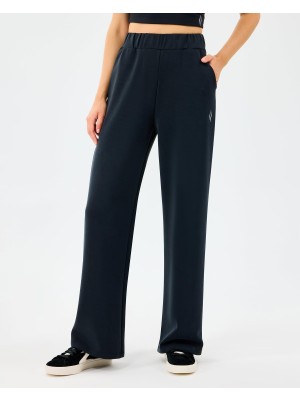 Şanal W Lounge Loose Wide Leg Sweatpant Siyah
