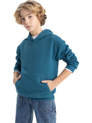 Şanal Defacto Erkek Çocuk Regular Fit Kapüşonlu Sweatshirt